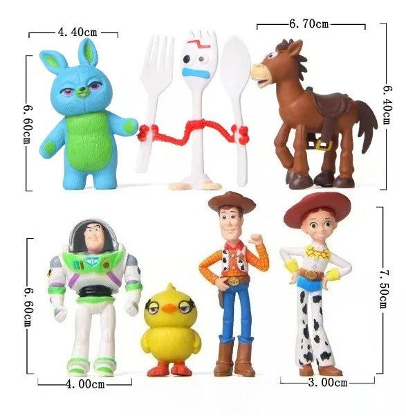 Bonecos de Ação Disney Pixar Toy Story 7 peças