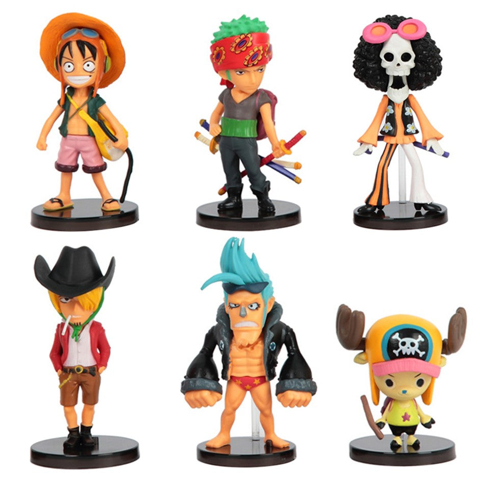 6 pçs/set Anime One Piece