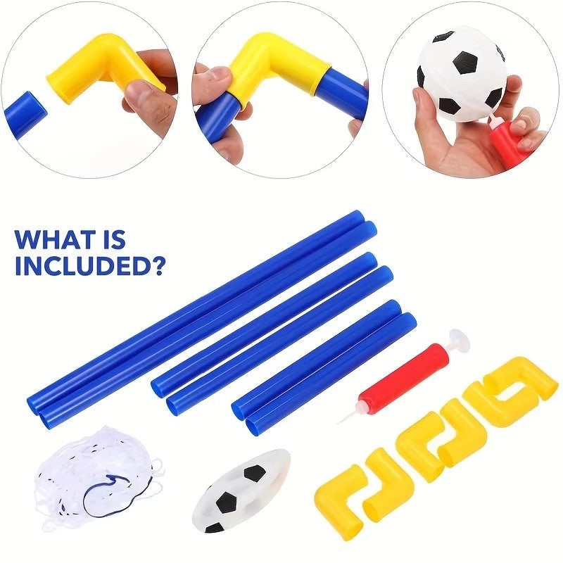 Conjunto de futebol portátil (rede, bomba, bola incluída)