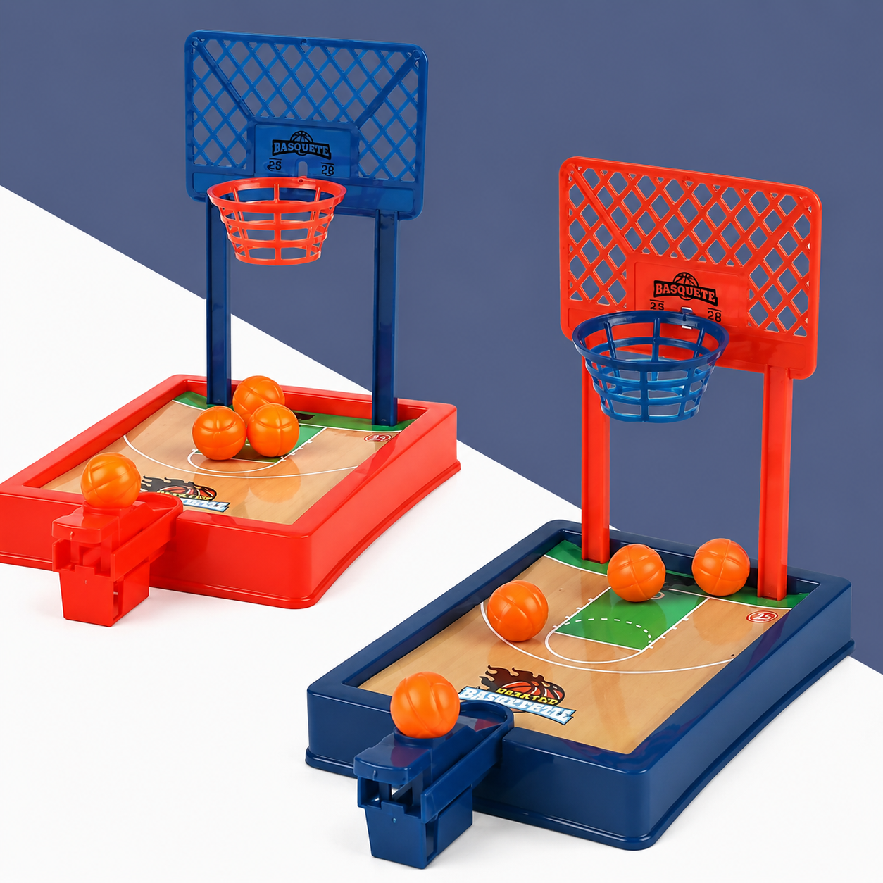 Mini máquina de basquete portátil para viagem ou conjunto de jogos de escritório