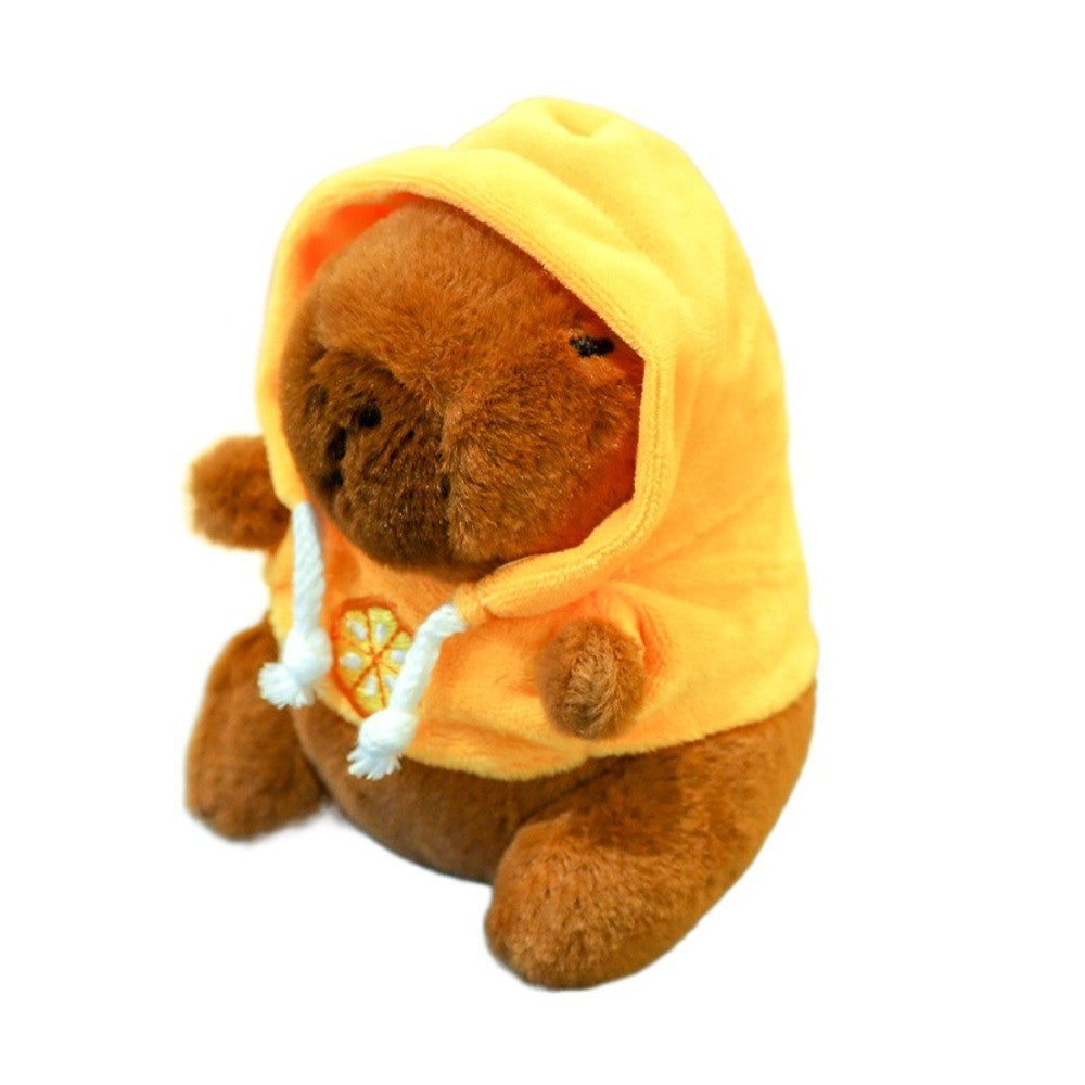 capivara de pelúcia com capuz com asas s
