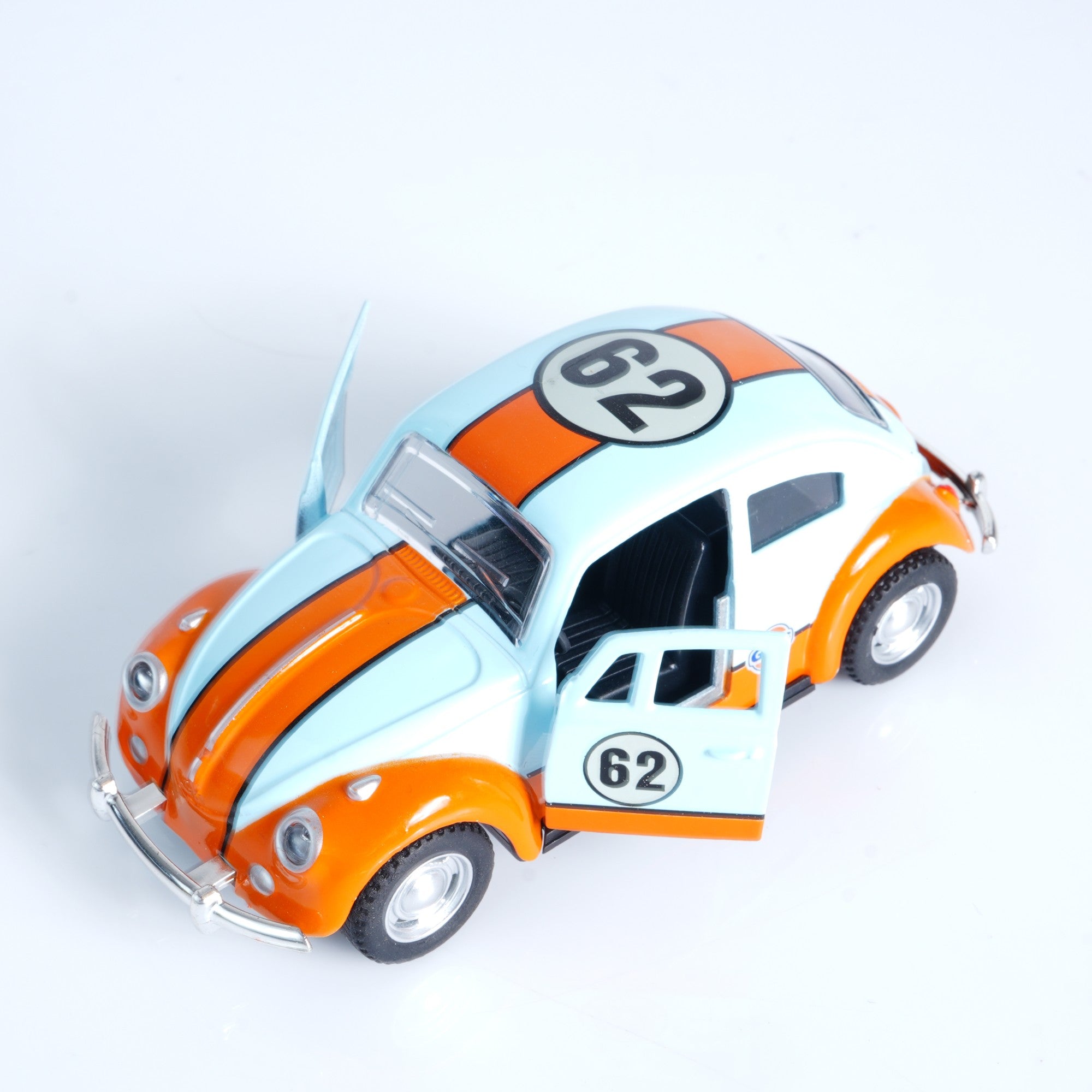 Carro de Brinquedo Clássico Fusca Retrô em Liga Fundida 1:36