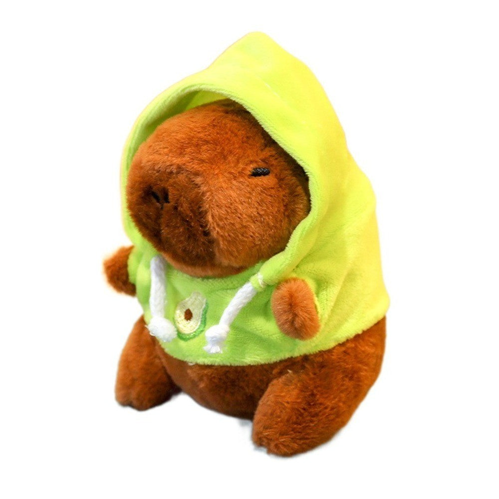 capivara de pelúcia com capuz com asas s