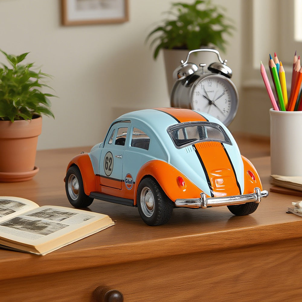 Carro de Brinquedo Clássico Fusca Retrô em Liga Fundida 1:36