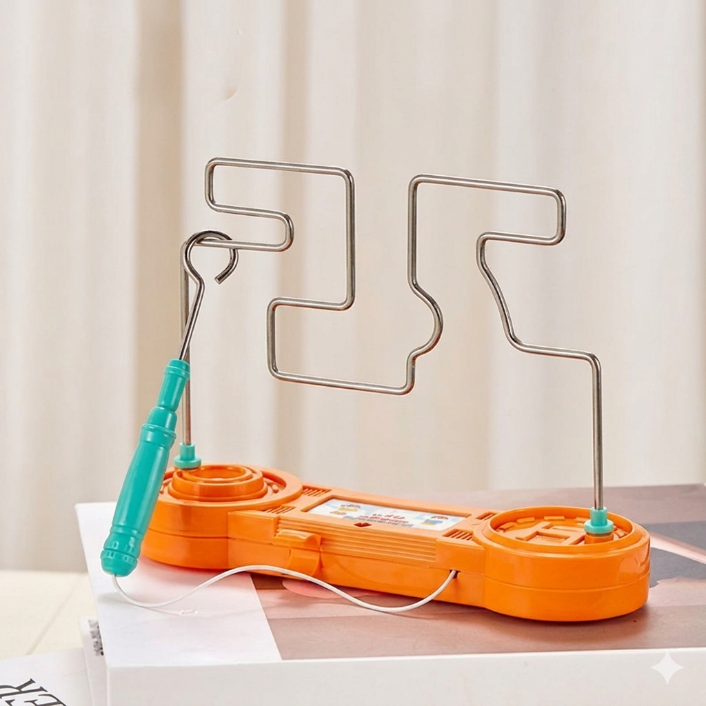 Crianças colison choque elétrico brinquedo educação toque elétrico labirinto jog