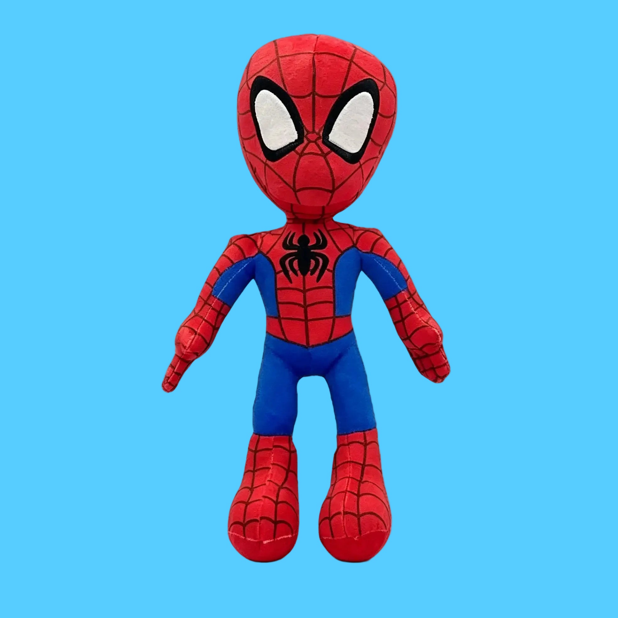 Boneco de Pelúcia do Homem-Aranha Clássico na Cor Vermelha e Azul